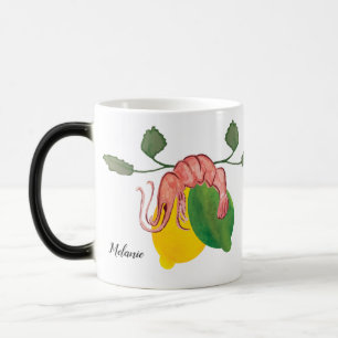 Mug Magic Homard Crevette Citron Vert Fruits de Mer Aquarell