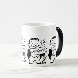 Mug Magic Homme drôle avec signe : Humour de rémunération