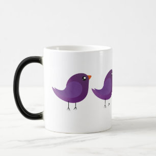 Mug Magic Illustration de petit oiseau violet mignon