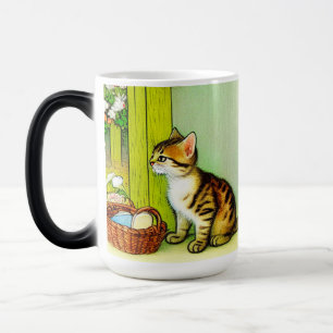 Mug Magic Illustration vintage Tabby Cat