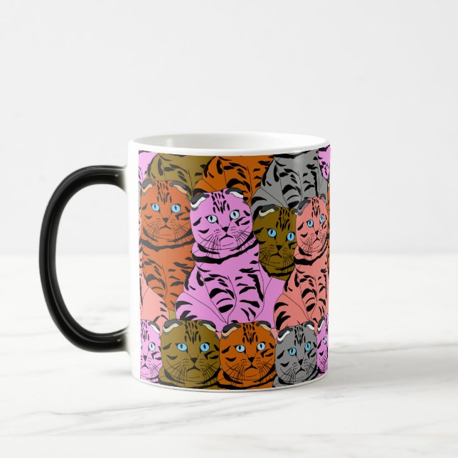 Mug Magic Images maudites de chats L'art animal Stupide (Gauche)