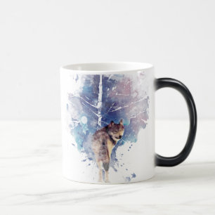 Mug Magic Imaginaire Wolf Tree Graphisme Art Faune Animal Ar
