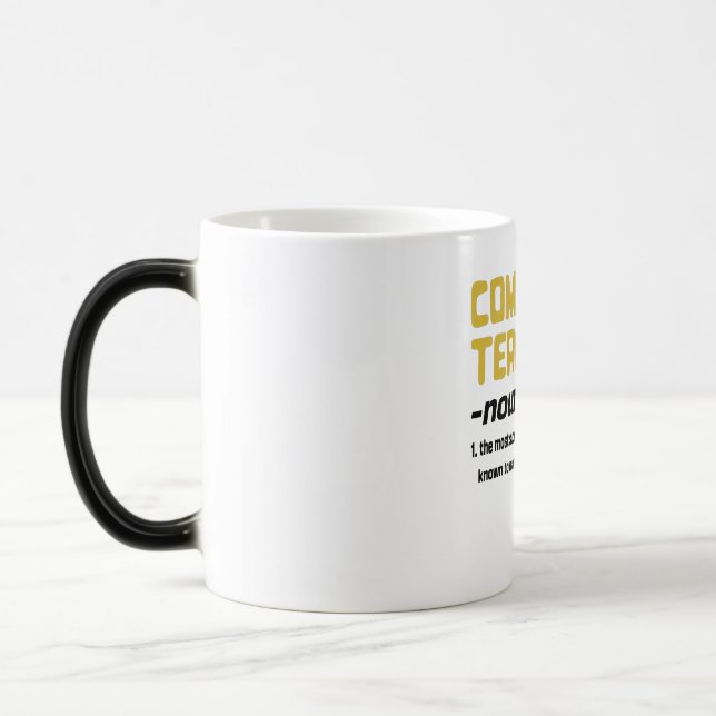 Mug Magic Informatique Enseignant L'Espèce La Plus Supérieur (Gauche)