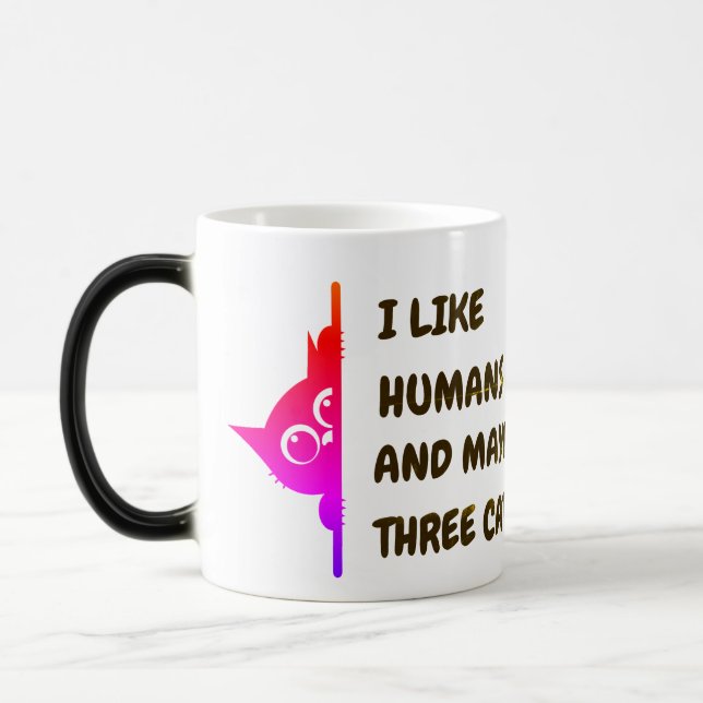 Mug Magic J'aime chat qui regarde le baseball (Gauche)