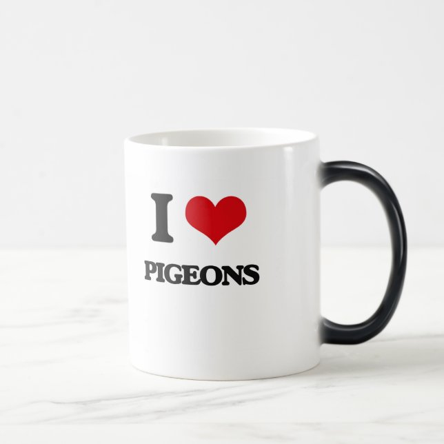 Mug Magic J'aime des pigeons (Droite)