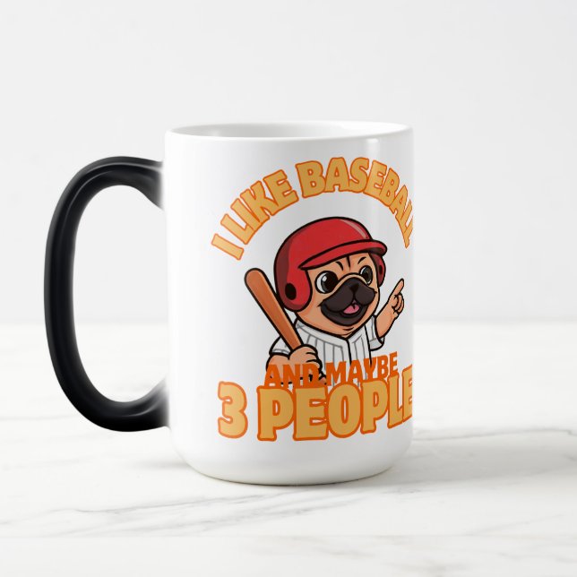 Mug Magic J'aime le baseball  (Gauche)