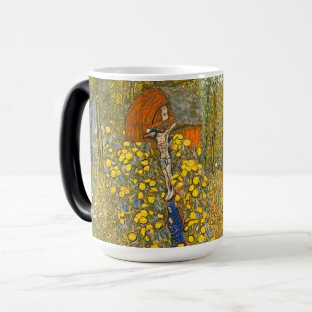 Mug Magic Jardin agricole Gustav Klimt avec Crucifix (Devant gauche)