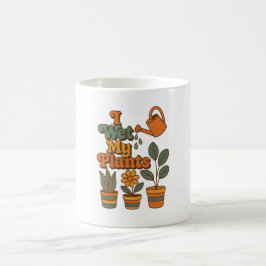 Mug Magic J'arrose mes plantes – Rayures Rétro 70