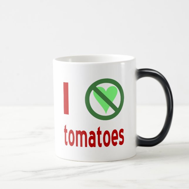 Mug Magic Je déteste les tomates (Droite)