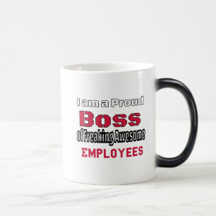 Mug Magic Je suis un patron fier de Freaking Awesome Employ