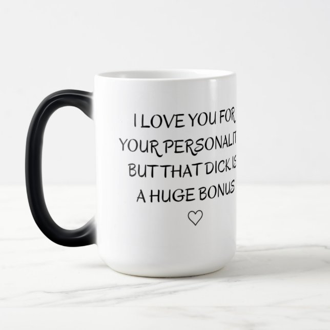 Mug Magic Je t'aime pour la personnalité, le cadeau (Gauche)