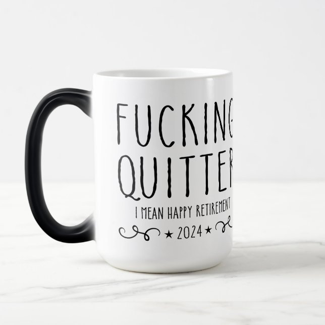 Mug Magic Je Veux Dire Un Bon Café De Retraite (Gauche)