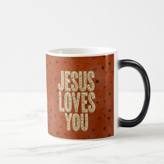 Mug Magic Jesus Loves You Rustic Christian Encouragement (Droite)