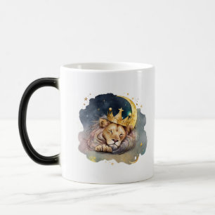 Mug Magic Joli roi Lion endormi sur la Lune