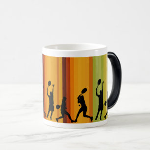 Mug Magic Joueurs De Tennis Dynamique Silhouette