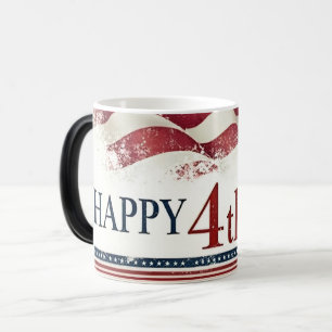 Mug Magic Joyeux 4 juillet - Drapeau américain design vintag