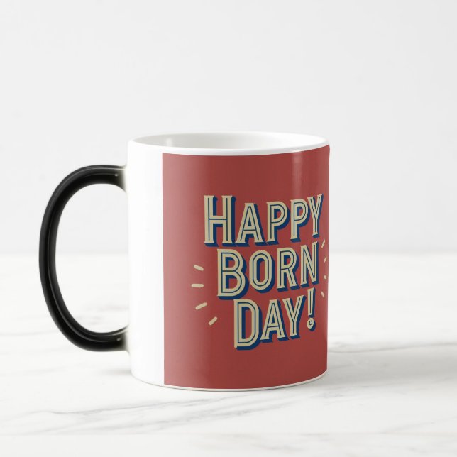 Mug Magic Joyeux Conception du Jour du Né (Gauche)