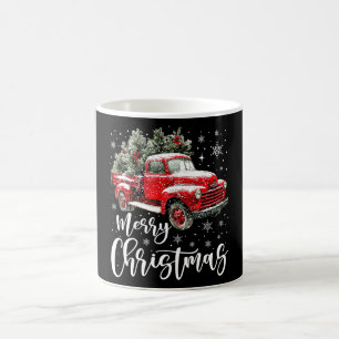 Mug Magic Joyeux Noël Camion Rouge Famille Matching Noël
