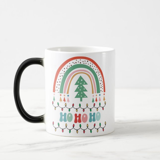 Mug Magic Joyeux Noël hohohoho arc-en-ciel (Gauche)
