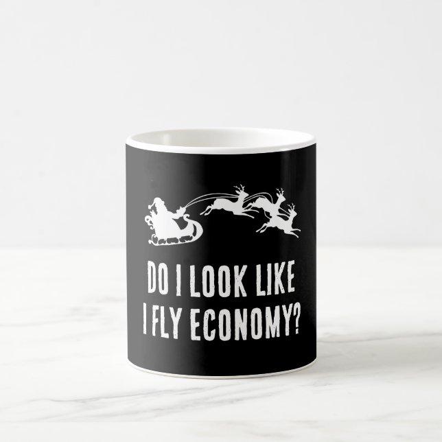 Mug Magic Joyeux Noël Père Noël - Est-ce que je vole l'écono (Centre)