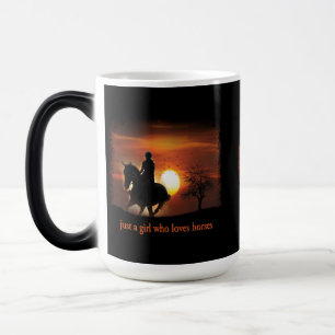 Mug Magic juste une fille qui aime les chevaux