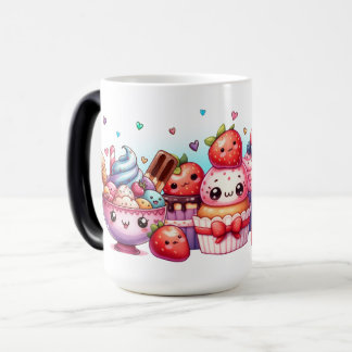 Mug Magic Kawaii fraises et amis de la crème glacée