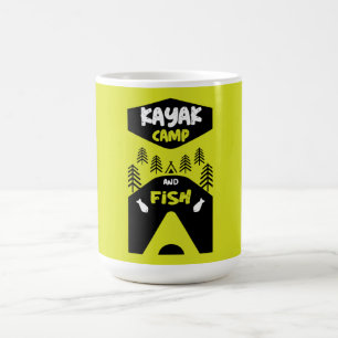 Mug Magic Kayak poissons et cadeaux de voyage de pêche du ca