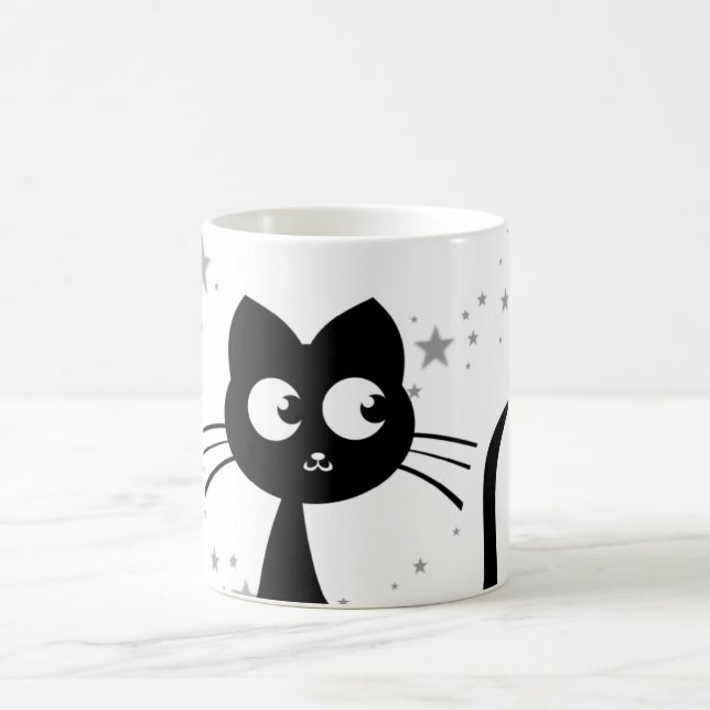 Mug Magic Kitty Kuro White (Centre)