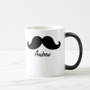 MUG MAGIC LA MEILLEURE MOUSTACHE NOIRE PERSONNALISÉE
