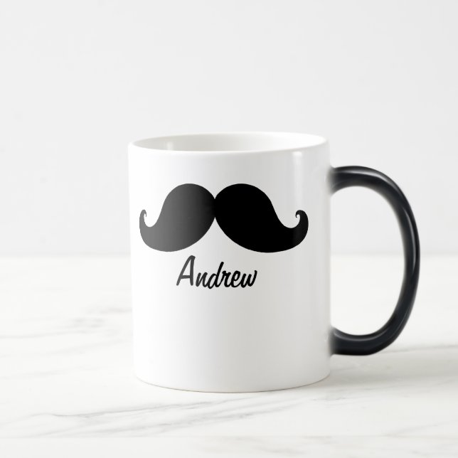 MUG MAGIC LA MEILLEURE MOUSTACHE NOIRE PERSONNALISÉE (Droite)