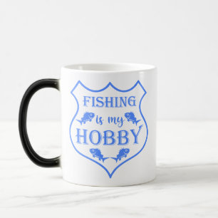 Mug Magic La pêche est mon passe-temps citation sur blason 