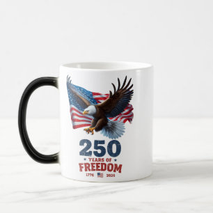 Mug Magic L'Amérique 250 Ans de Liberté Aigle Bald USA Drape