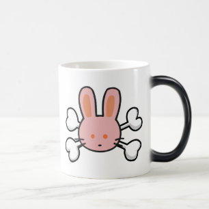 Mug Magic lapin rose Crâne et os croisés