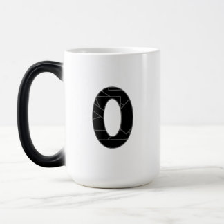 Mug Magic Le nombre zéro (0) en noir