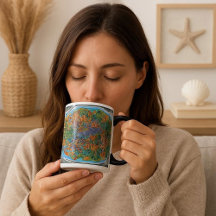 Le poisson dans l'art Abstrait océanique