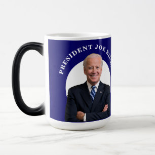 Mug Magic Le président Joe Biden Portrait en bleu