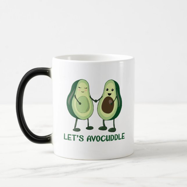 Mug Magic Let's Avocuddle - Funny Avocado Pun (Gauche)