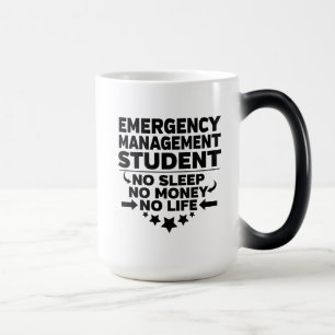Mug Magic L'étudiant en gestion d'urgence ne dort pas de l'a
