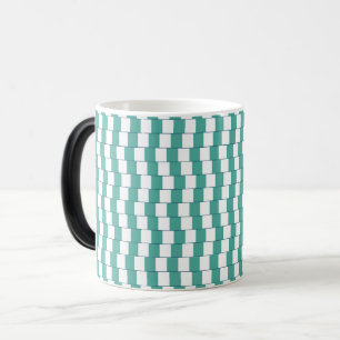 Mug Magic Lignes déroutantes turquoise