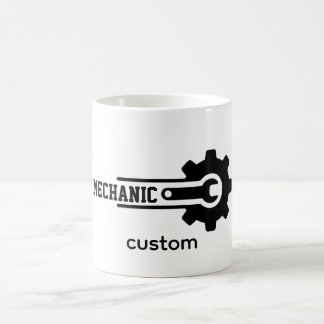 Mug Magic Logo d'engrenage de mécanicien – Conception automo