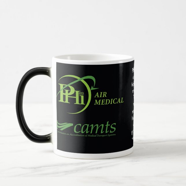 Mug Magic Logo du PHI NVG pour la TASSE, nvg helipad2, Med (Gauche)