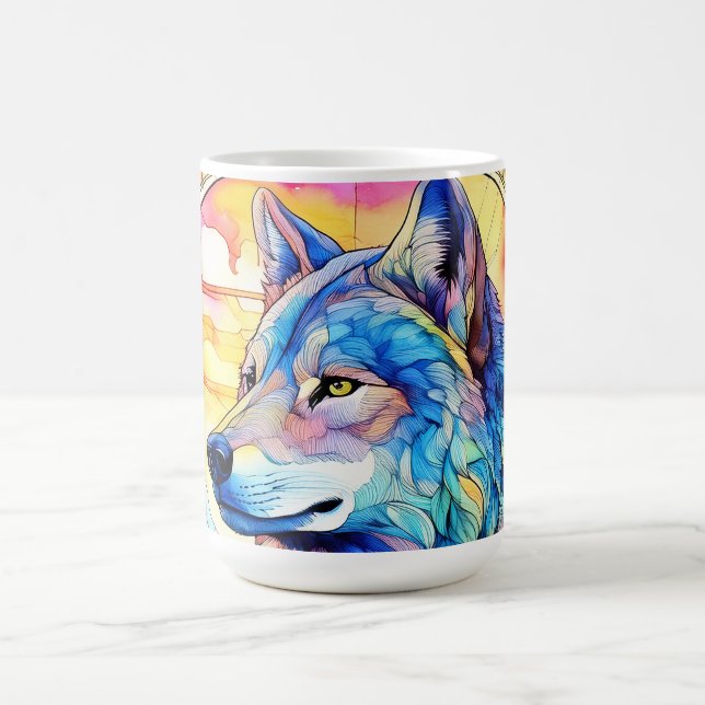Mug Magic Loup en vitrail  (Centre)