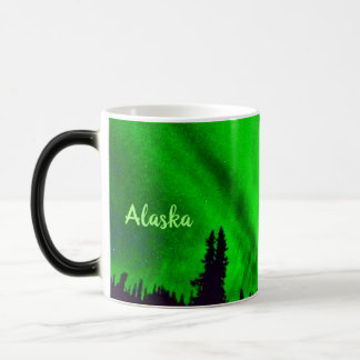 Mug Magic Lumières du nord personnalisées au-dessus de