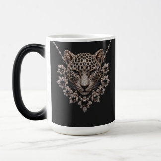 Mug Magic Luxueux Léopard Floral Diamant Noir & Or