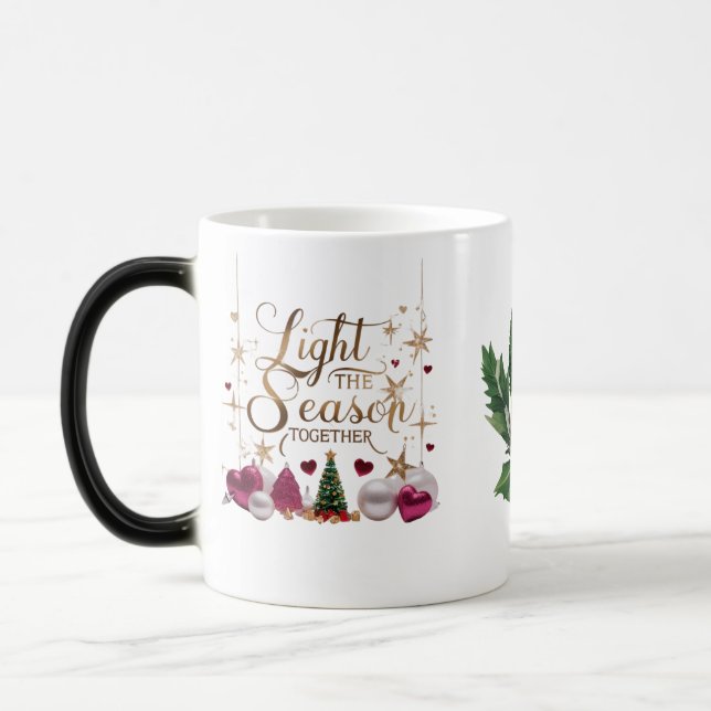 Mug Magic Magical Gold Script Light the Season Together (Gauche)