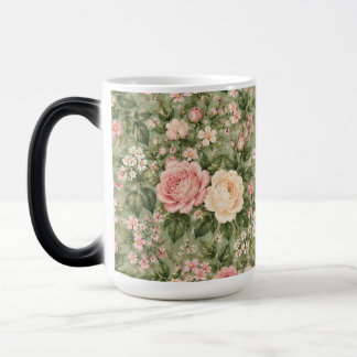 Mug Magic Magie de Rose Rose Vintage Cottagecore Morphing
