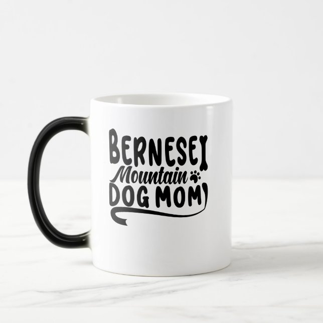 Mug Magic Maman bernoise chiot, Mère bernoise chien, Maman b (Gauche)