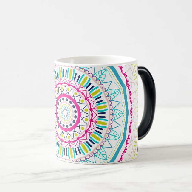 Mug Magic mandala coloré (Devant droit)