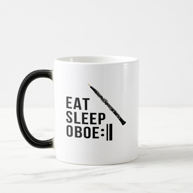 Mug Magic Mangez Sleep Oboe Répéter Oboist Funny (Gauche)