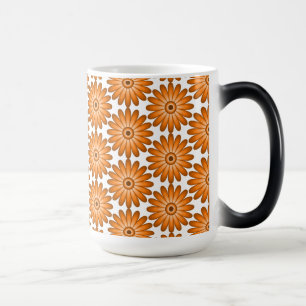 Mug Magic Marguerite orange de style les années 70